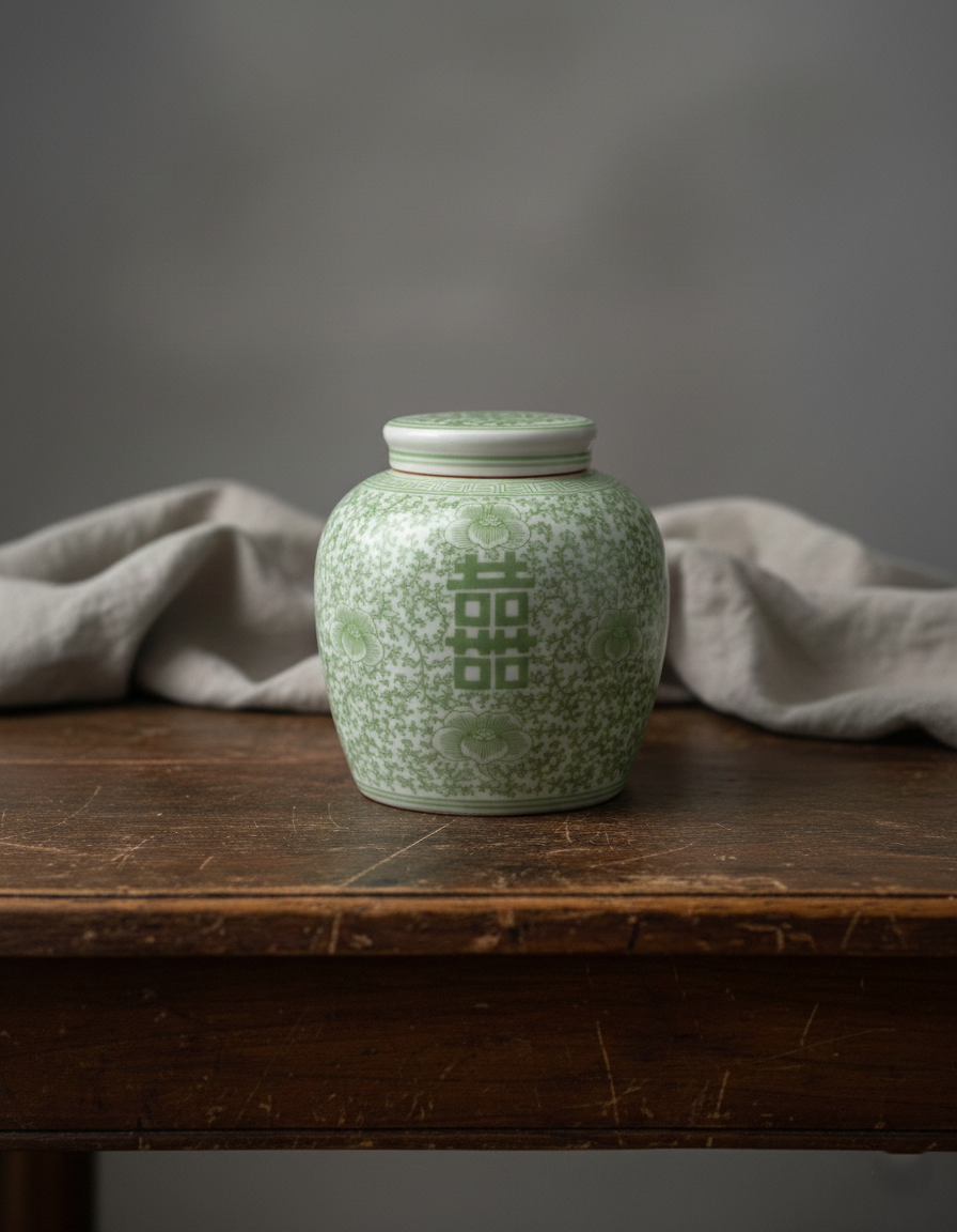 Tea Jar - Double Happiness