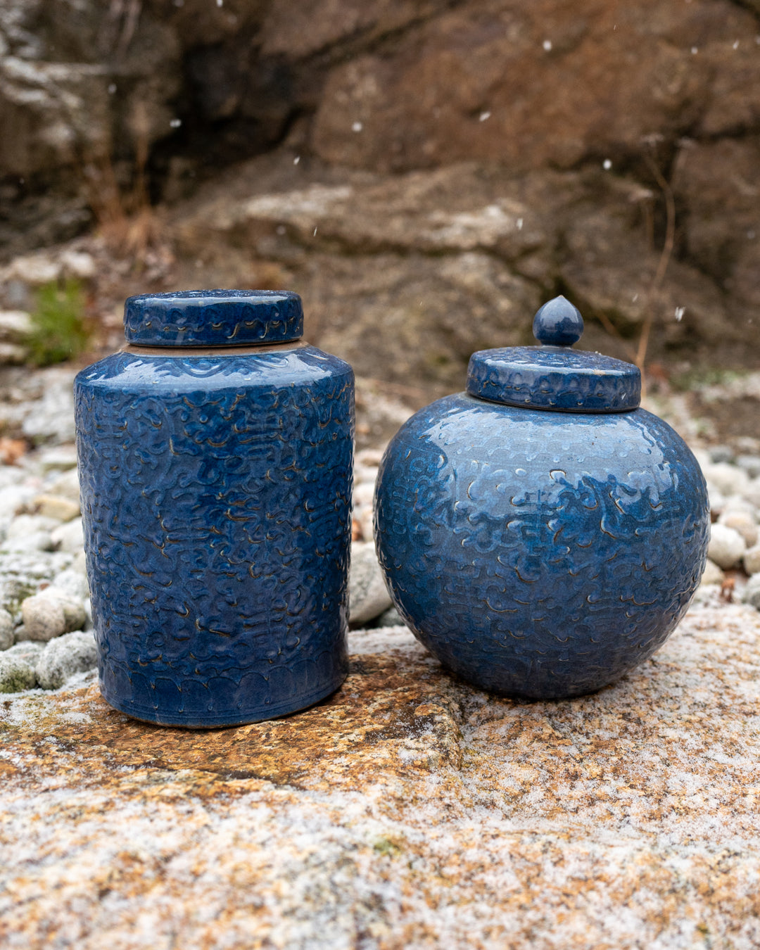 Tea Jar - Midnight Blue