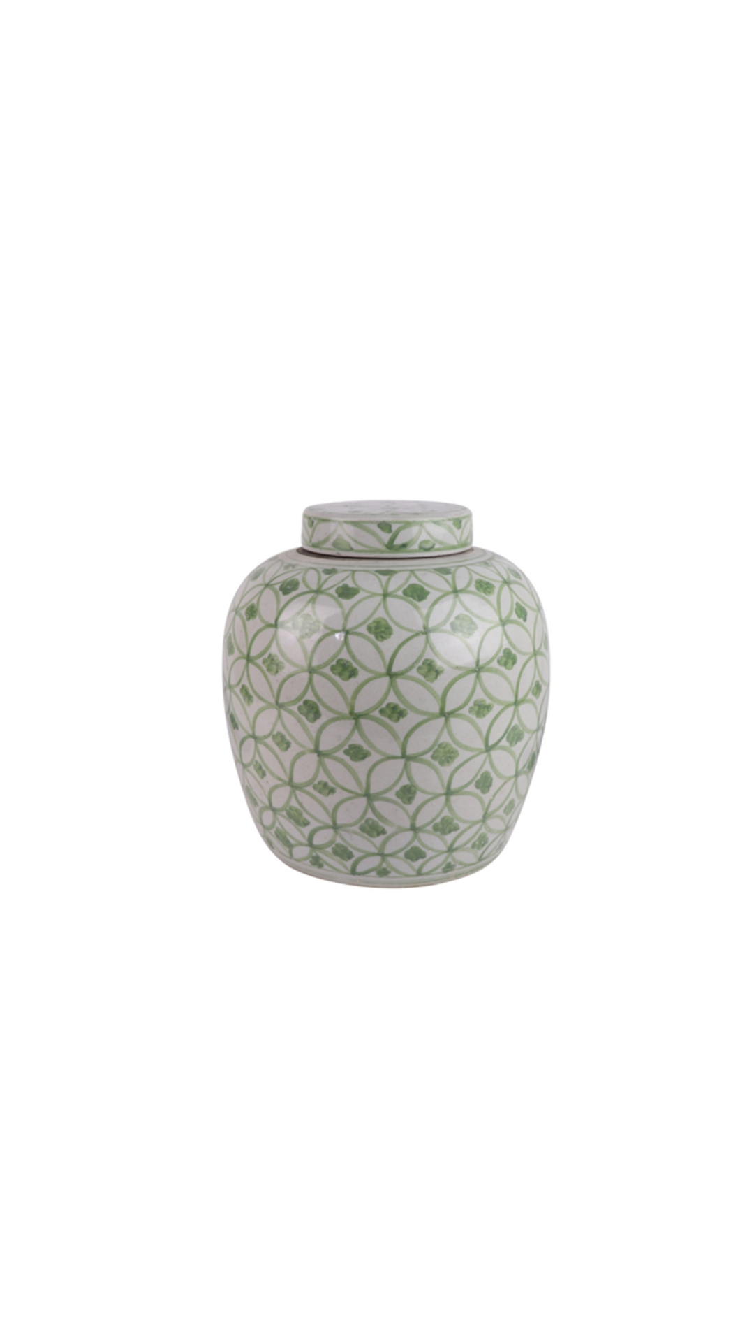 Tea Jar med grønt motiv