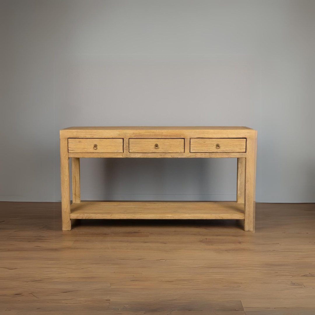 Konsollbord - Med Skuffer i Reclaimed Wood