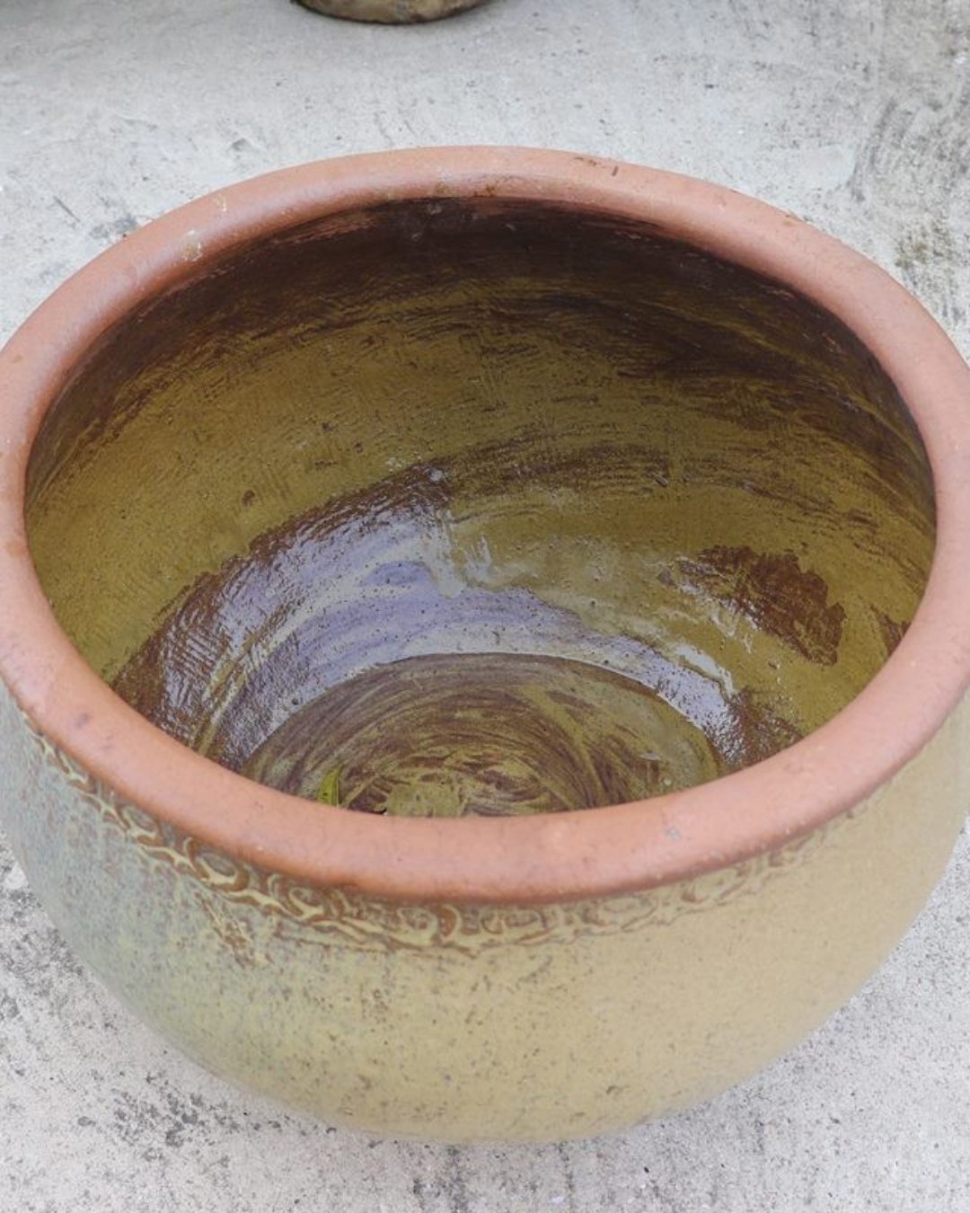 Løvehode kiln blomsterpotte