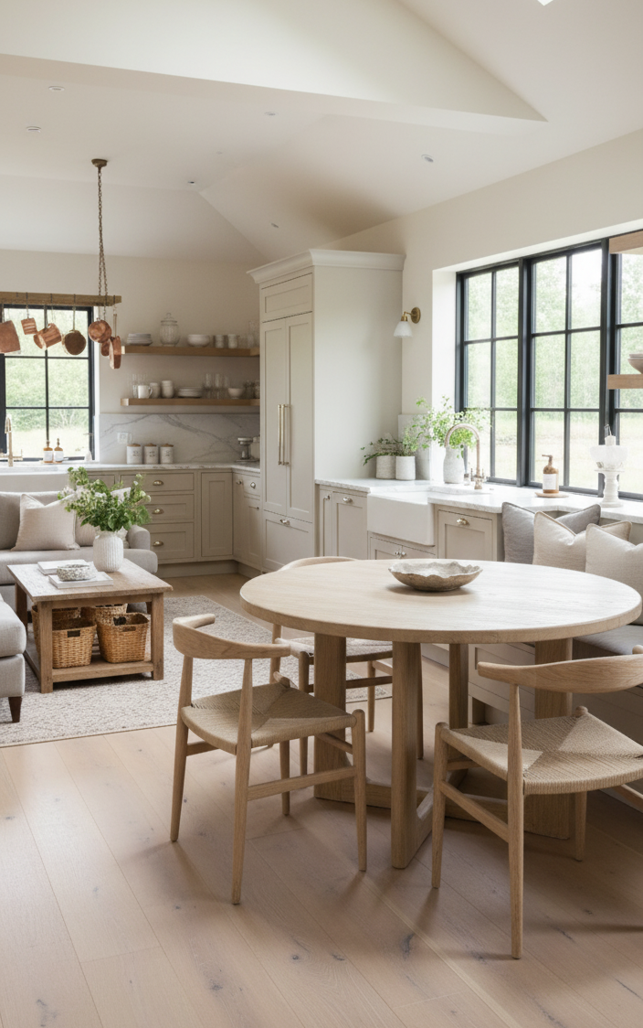 RW rundt alm spisebord