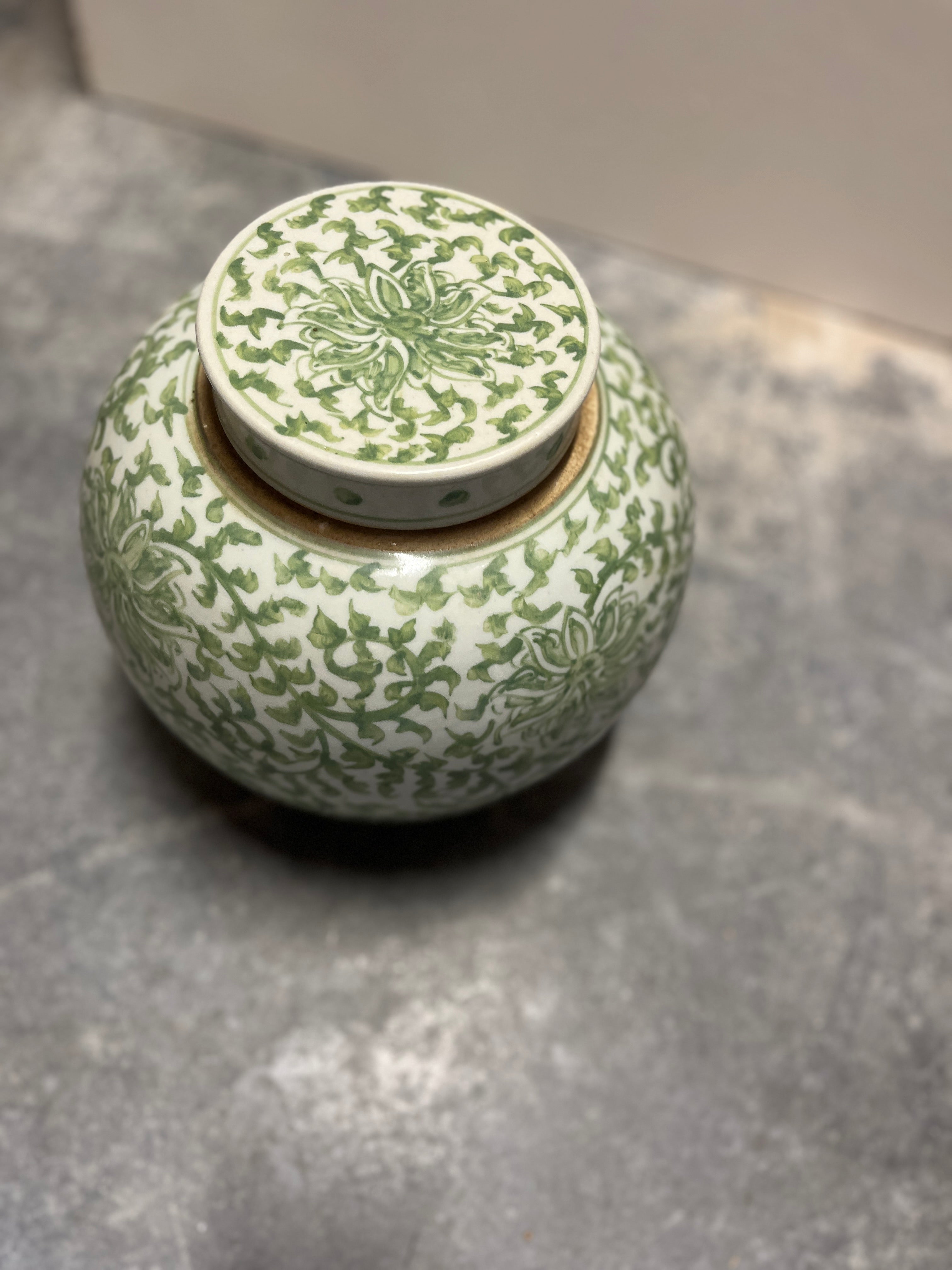 Tea Jar med botanisk motiv