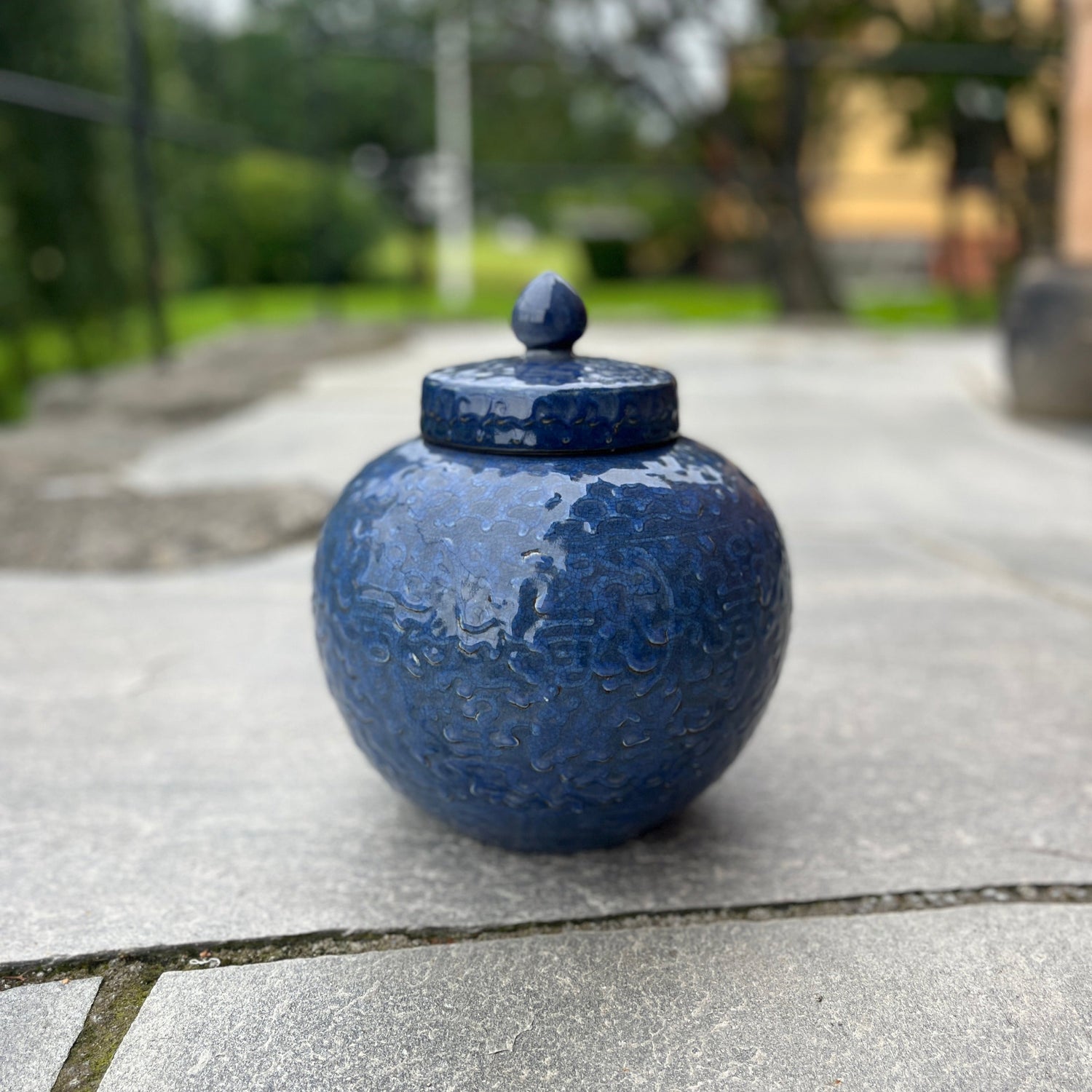 Midnight Blue Tea Jar