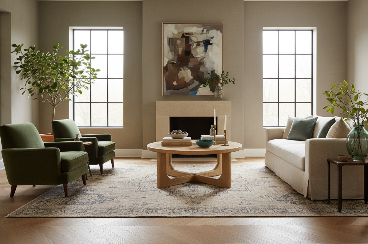 RW rundt alm stuebord