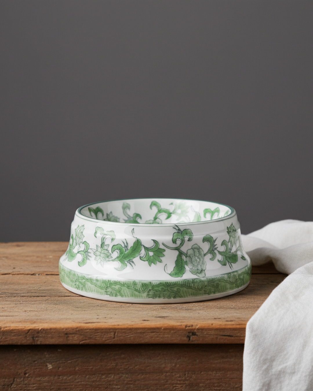 Hunde- & katteskål - grønn chinoiserie