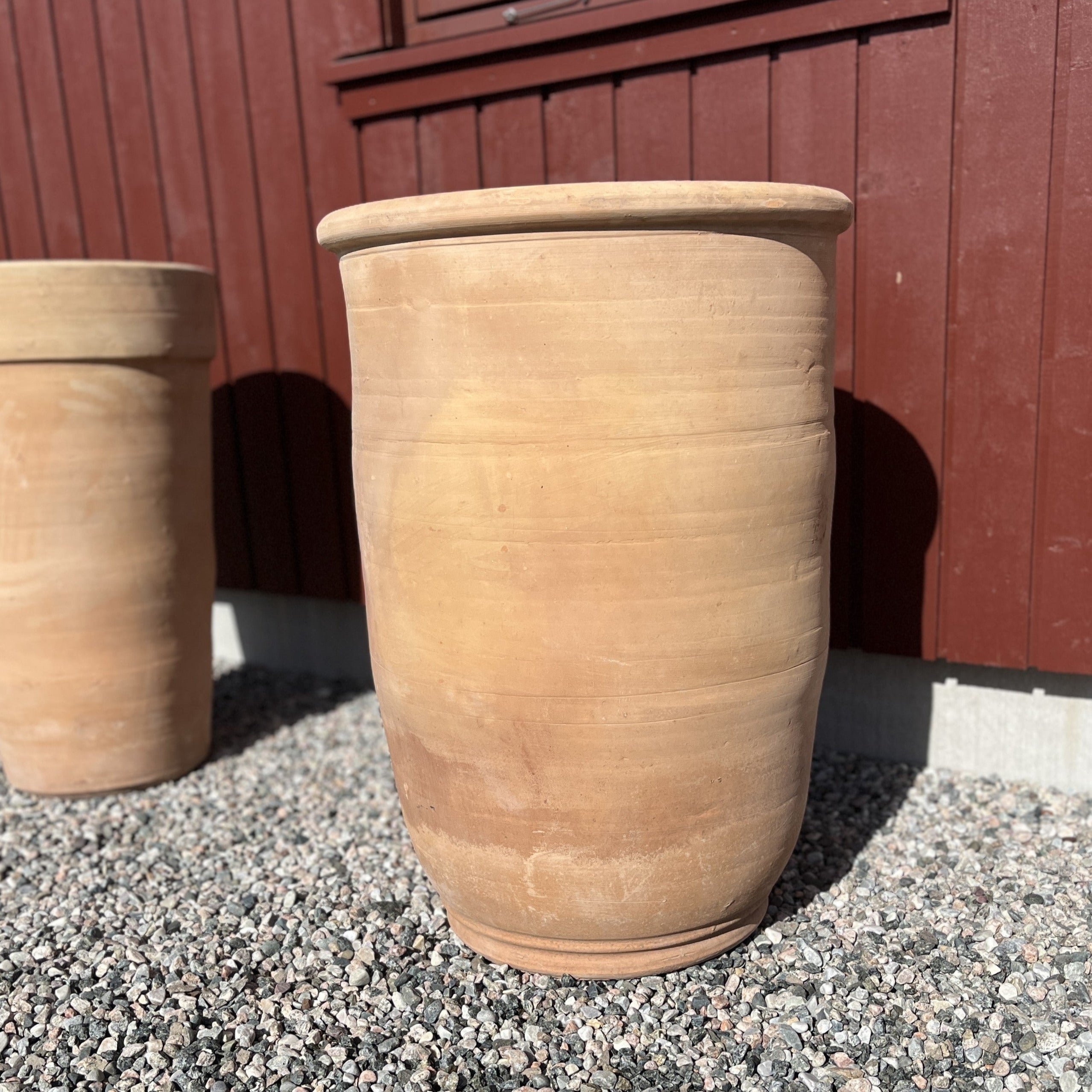 "Straight" terrakotta krukke