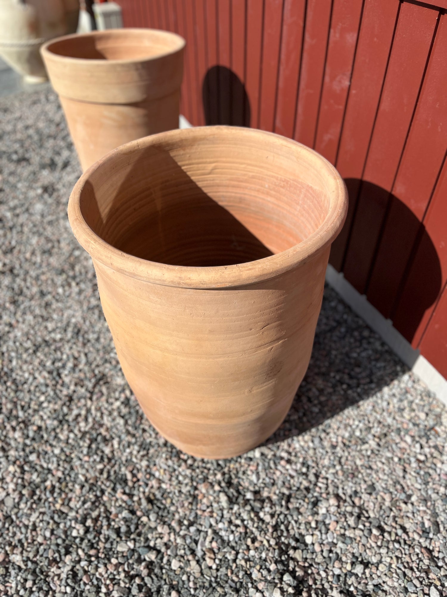 "Straight" terrakotta krukke