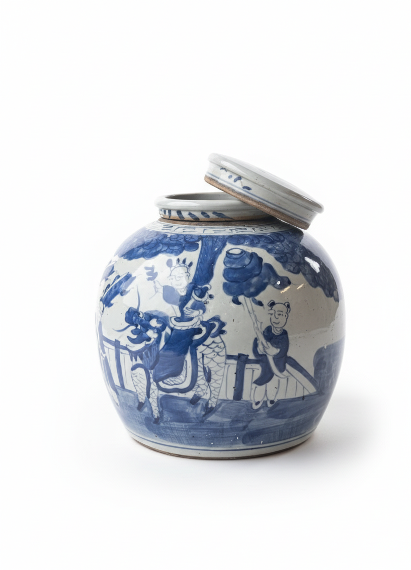 Chinoiserie Tea Jar