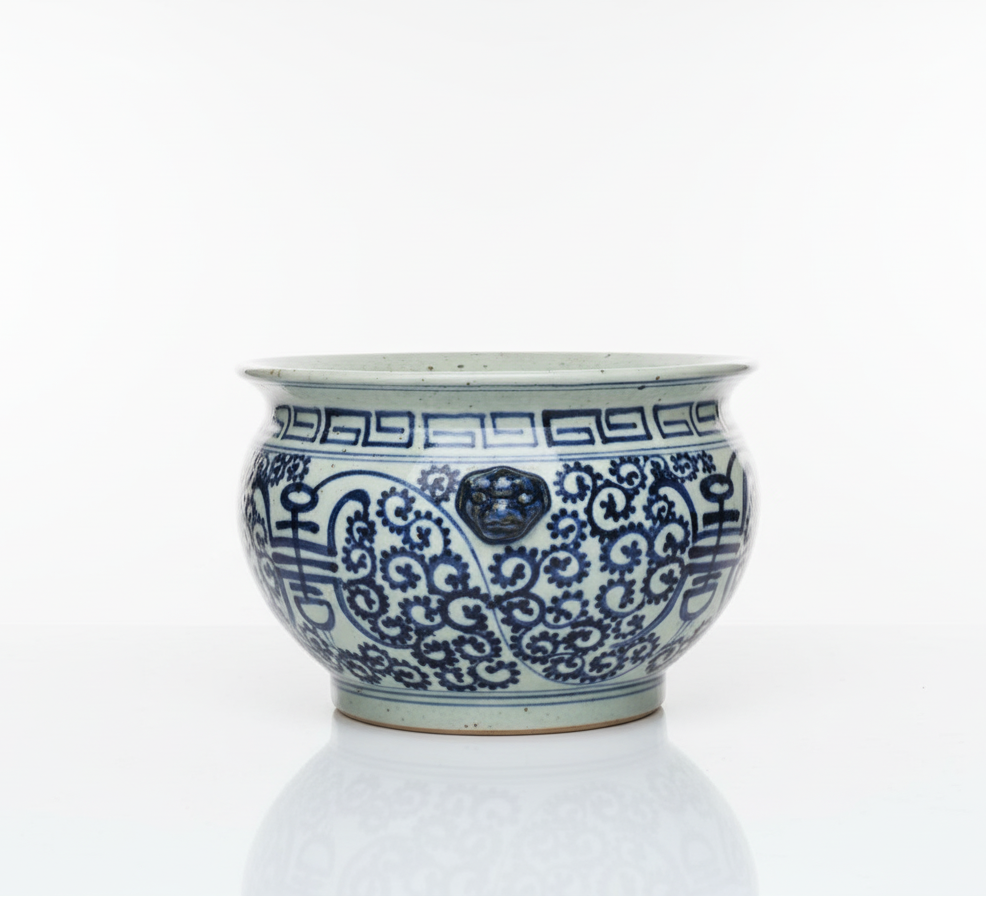 Klassisk Chinoiserie blomsterpotte