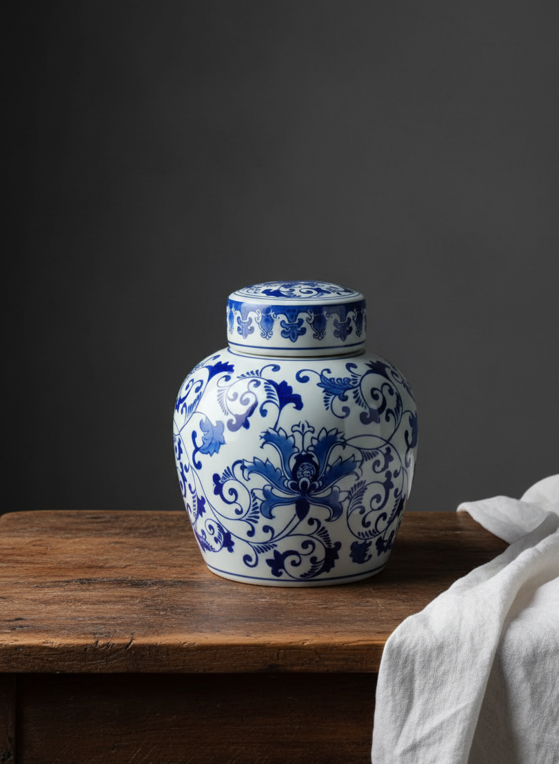 Tea Jar - Chinoiserie