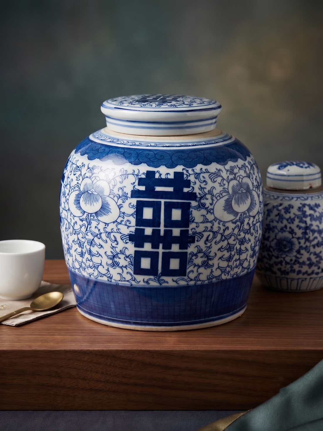 Tea Jar - Double Happiness