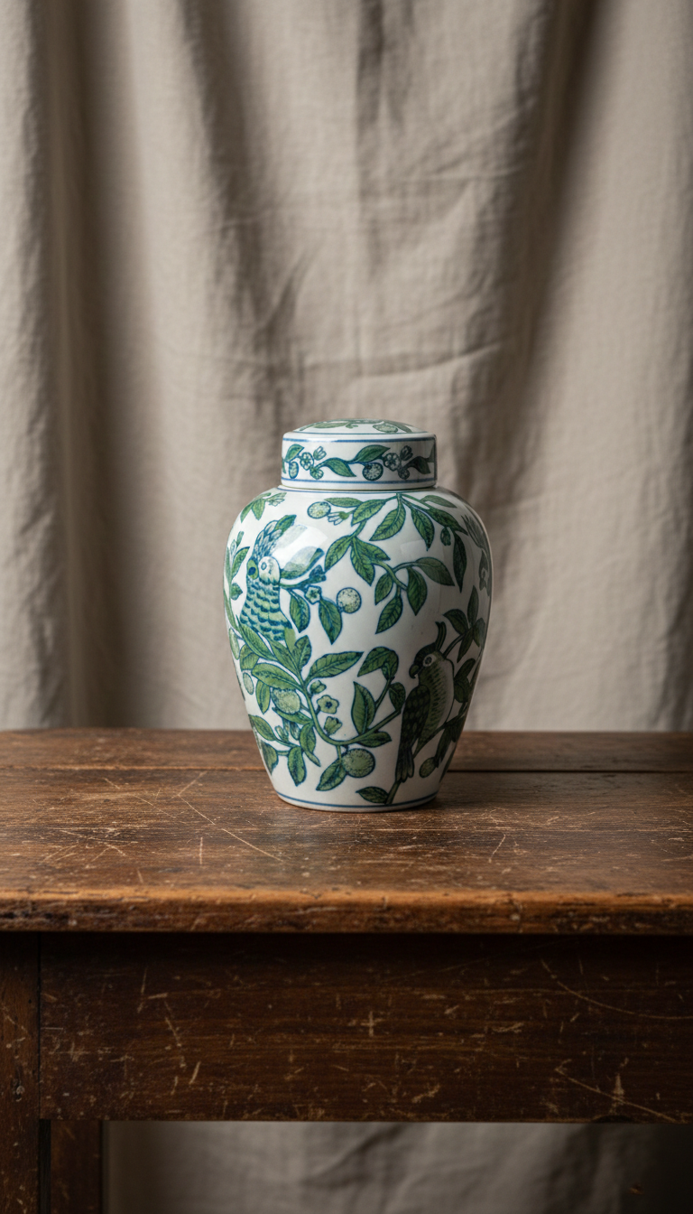 Tea Jar - Grønn og Blå