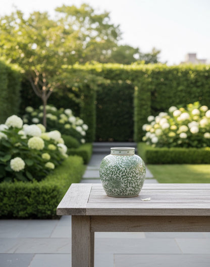 Tea Jar med botanisk motiv