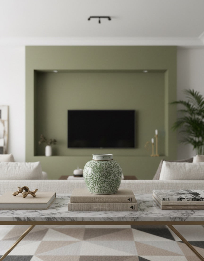 Tea Jar med botanisk motiv