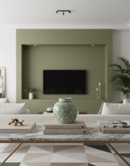 Tea Jar med botanisk motiv