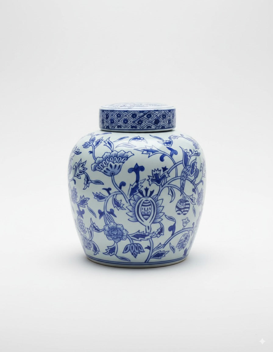 Tea Jar - Chinoiserie
