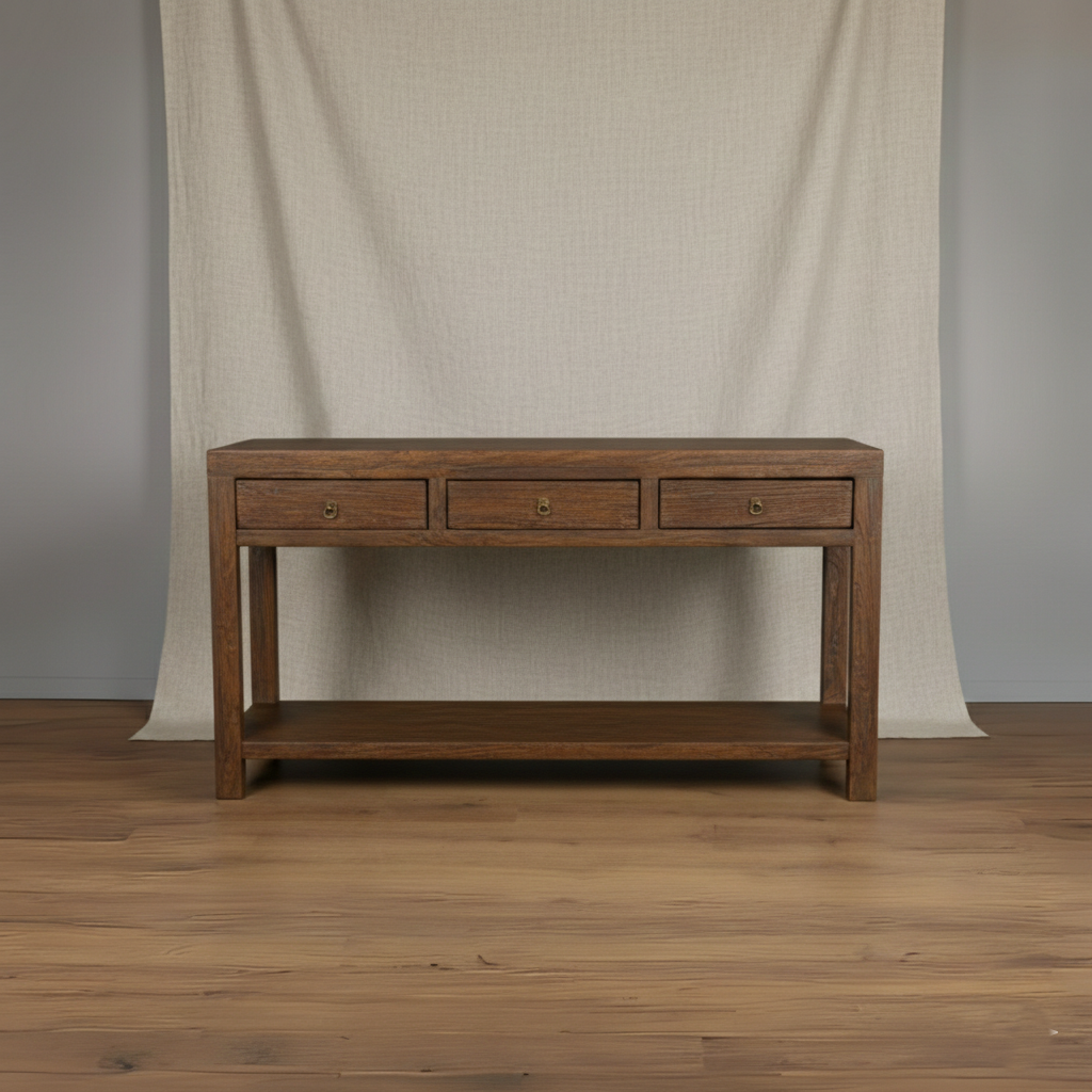 Konsollbord - Brun med Skuffer i Reclaimed Wood