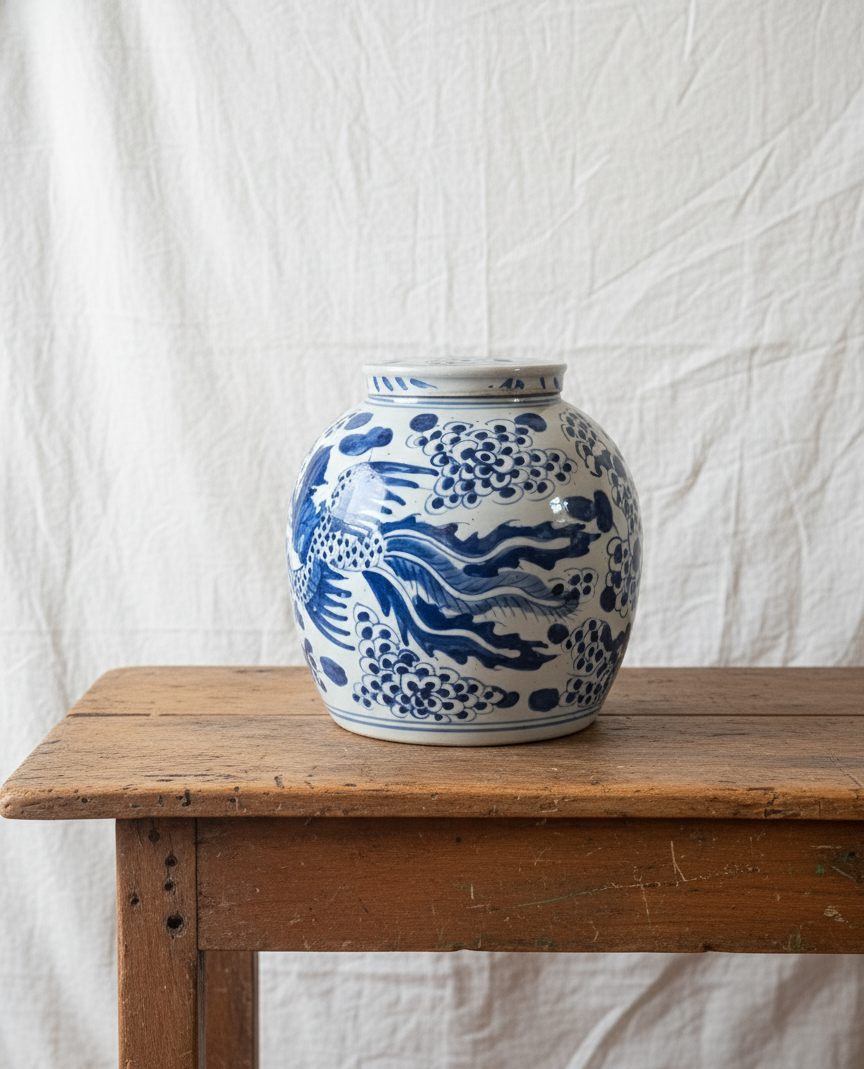 Tea Jar - Chinoiserie