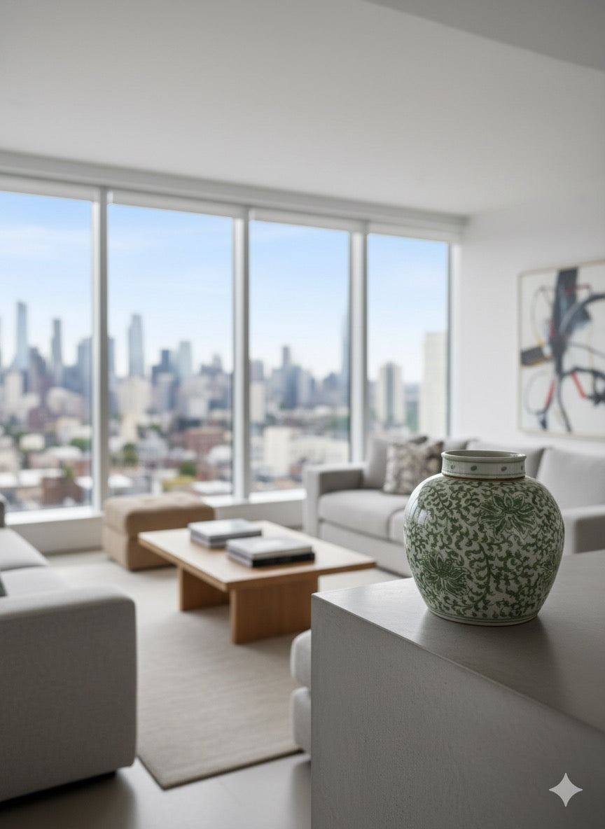 Tea Jar med botanisk motiv