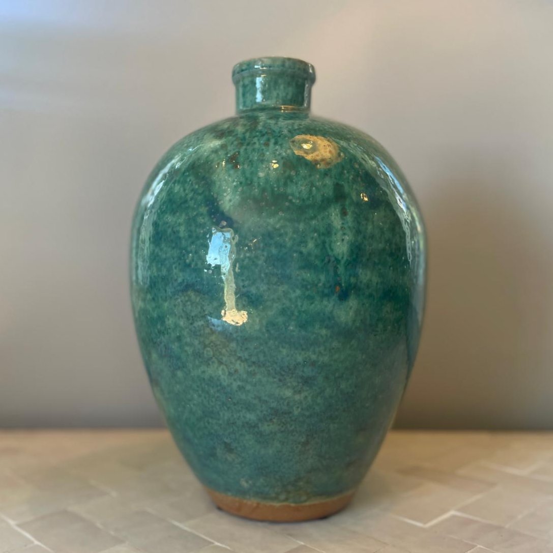 Sea green vase