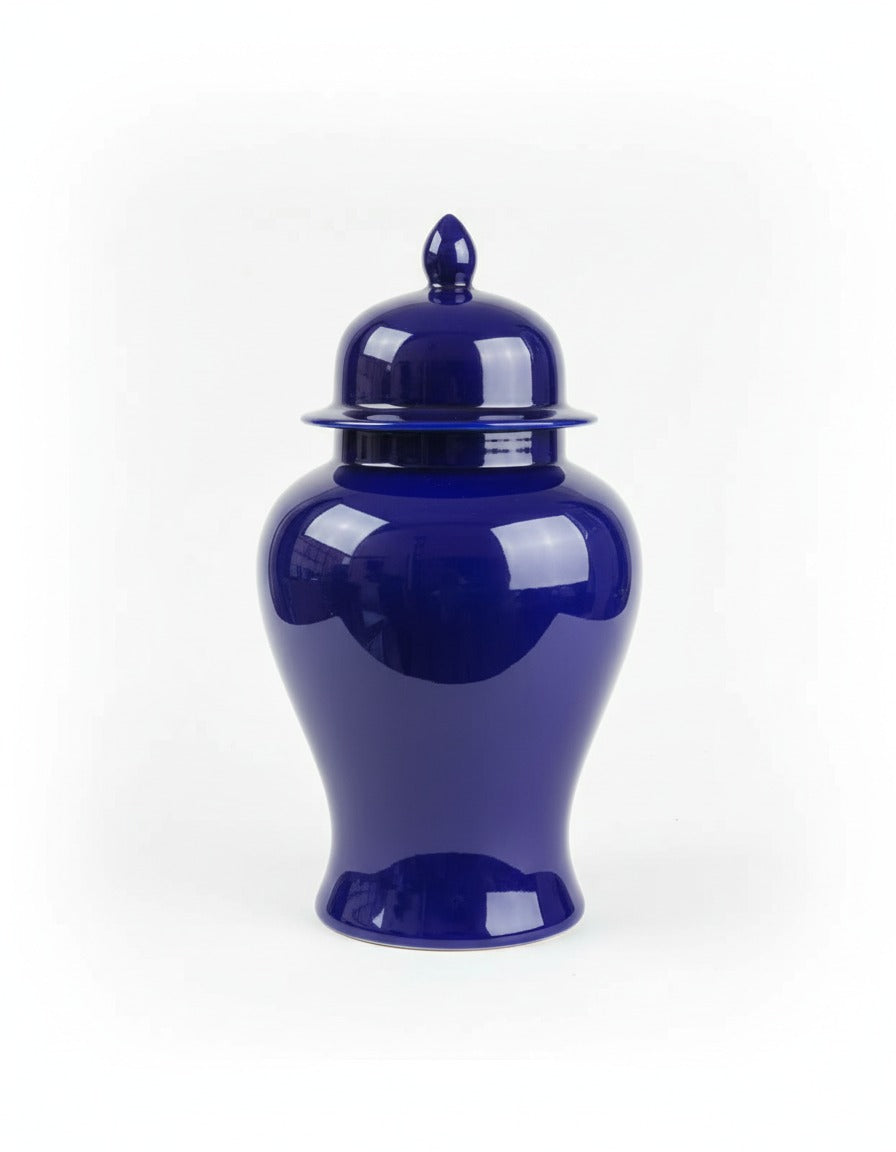 Mørk blå Ginger Jar