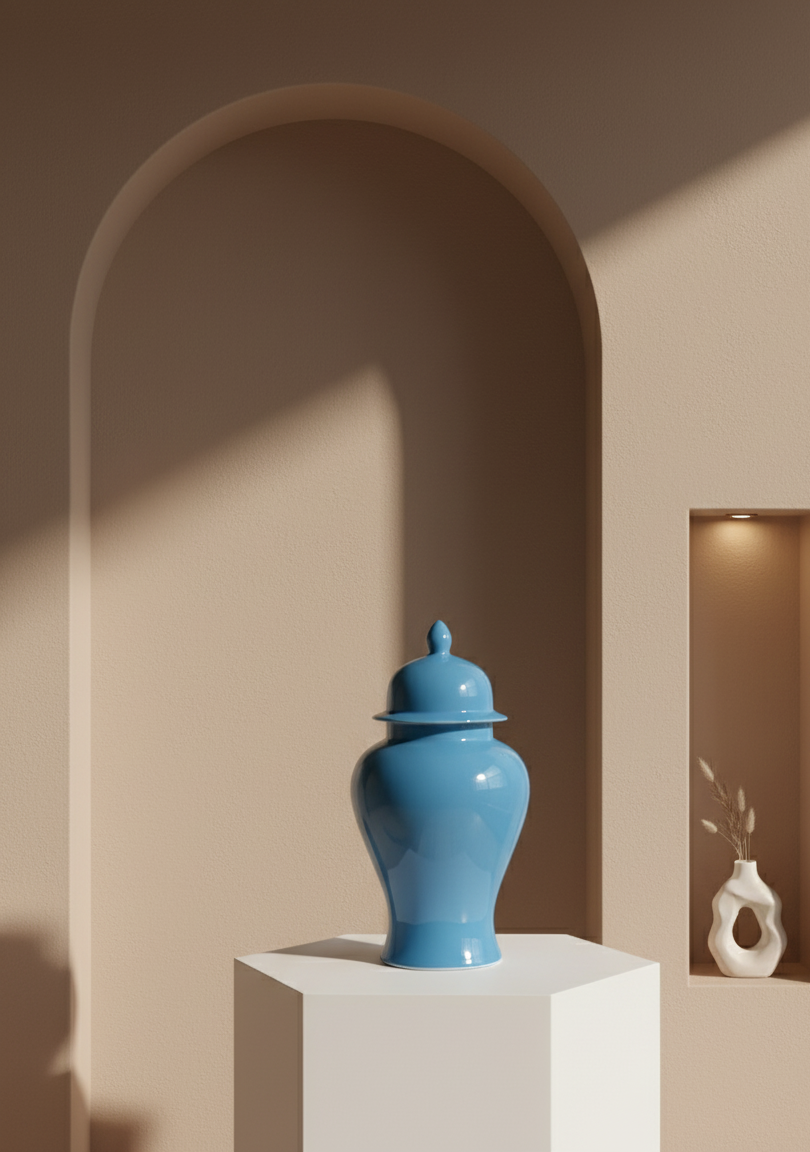 Ensfarget Ginger Jar