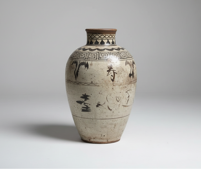 Vintage krukke med mønster