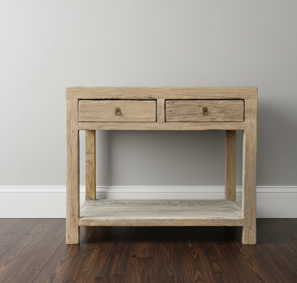 Konsollbord - Med Skuffer i Reclaimed Wood