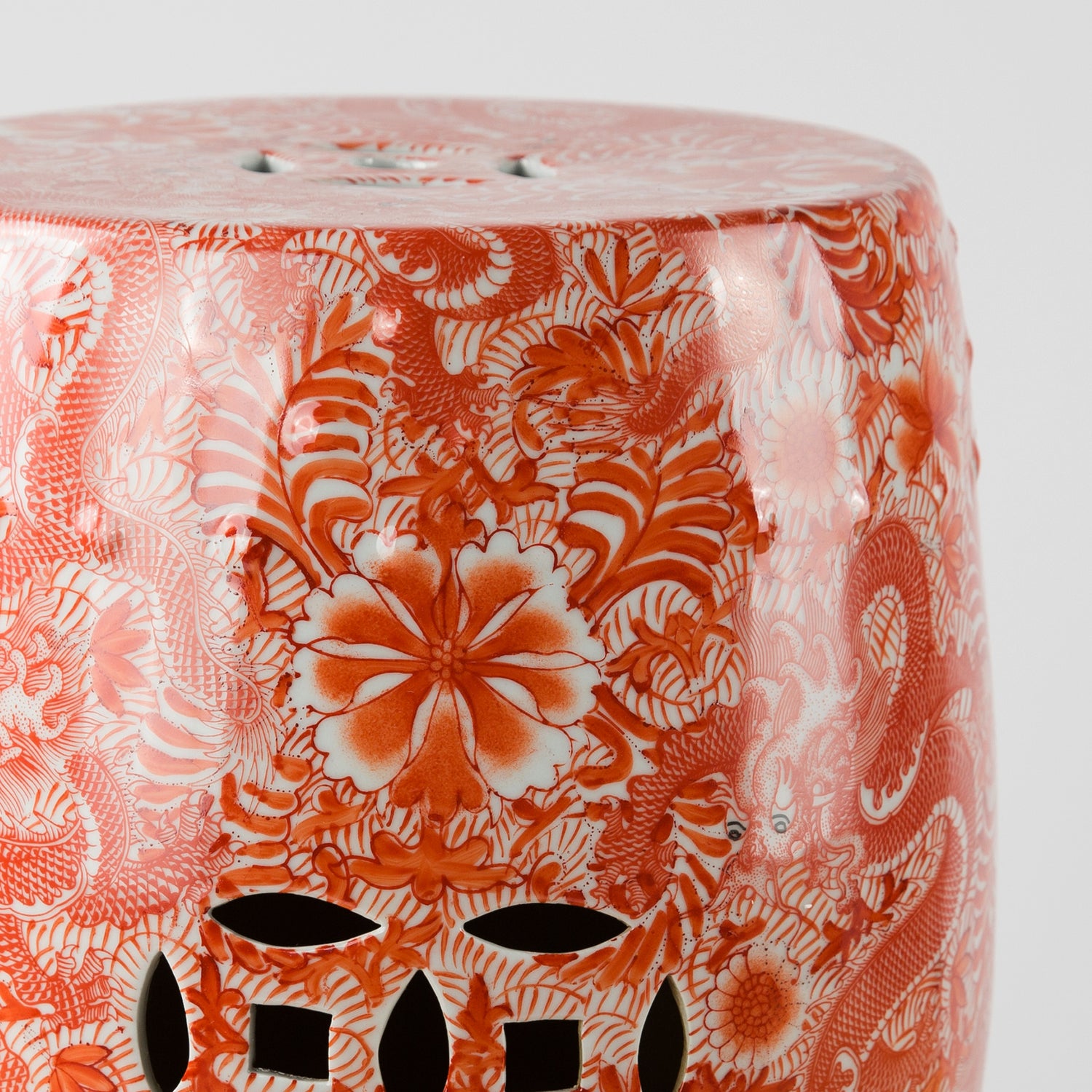 Chinoiserie Garden Stool