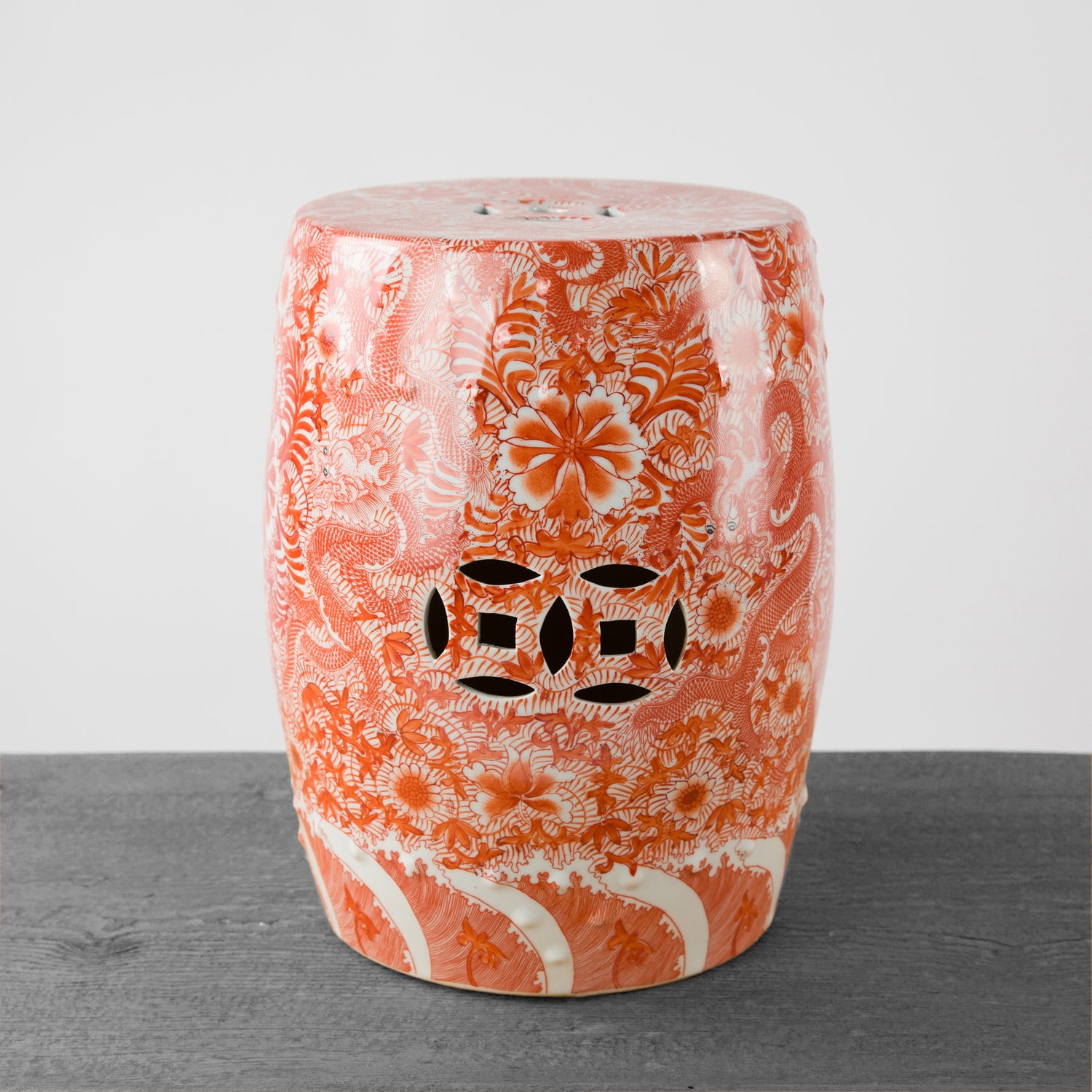 Chinoiserie Garden Stool