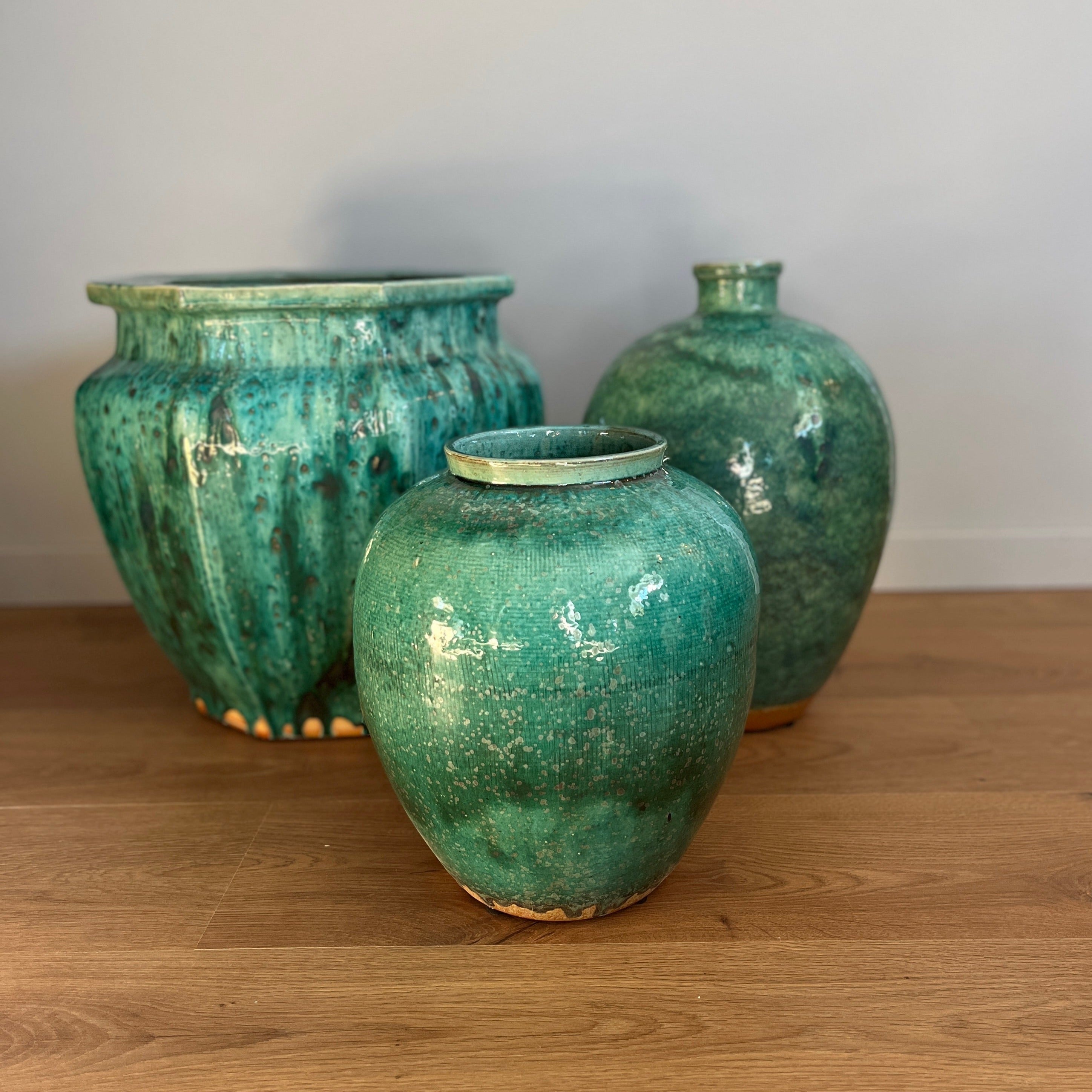 Sea green vase