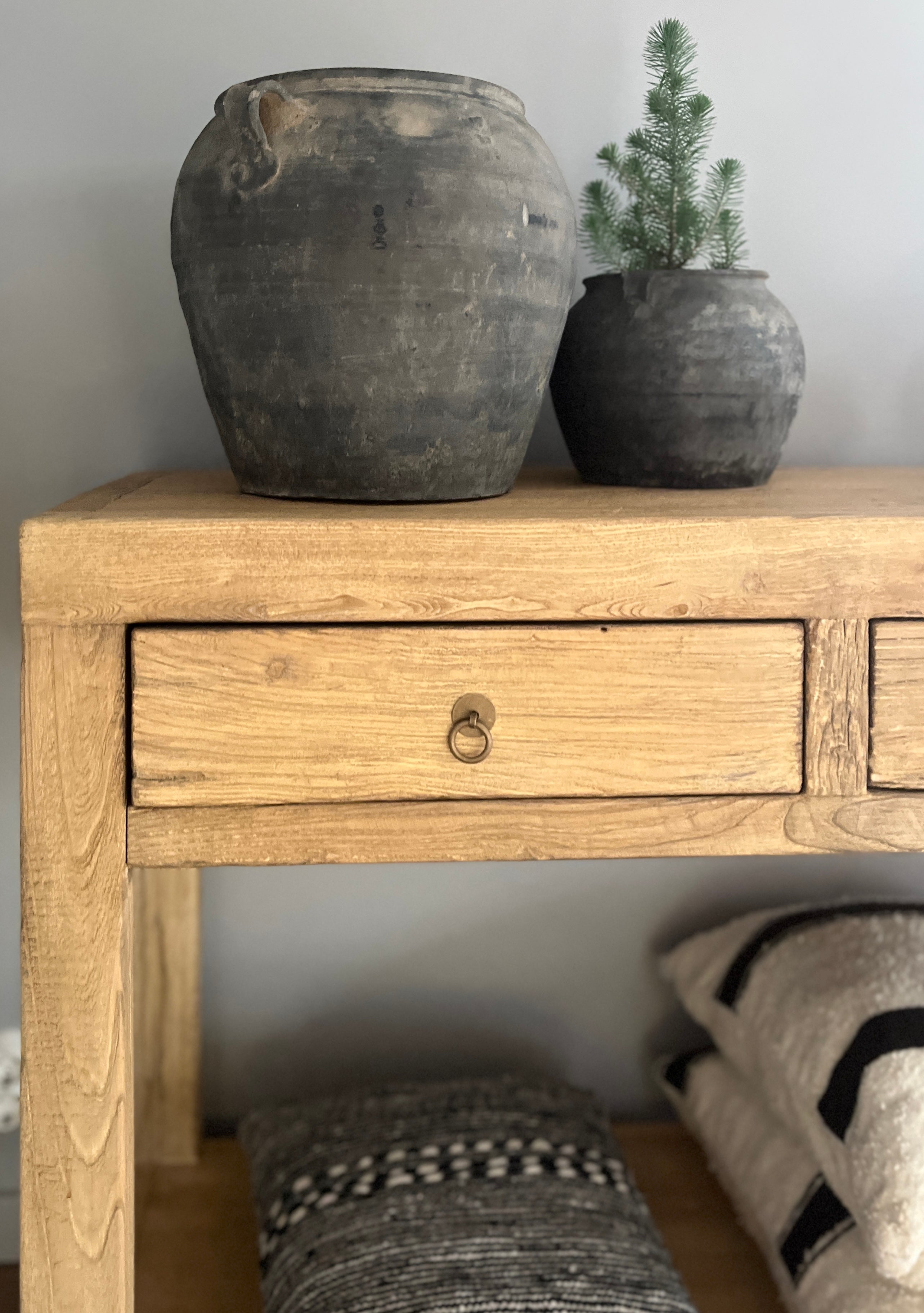 Konsollbord - Med Skuffer i Reclaimed Wood